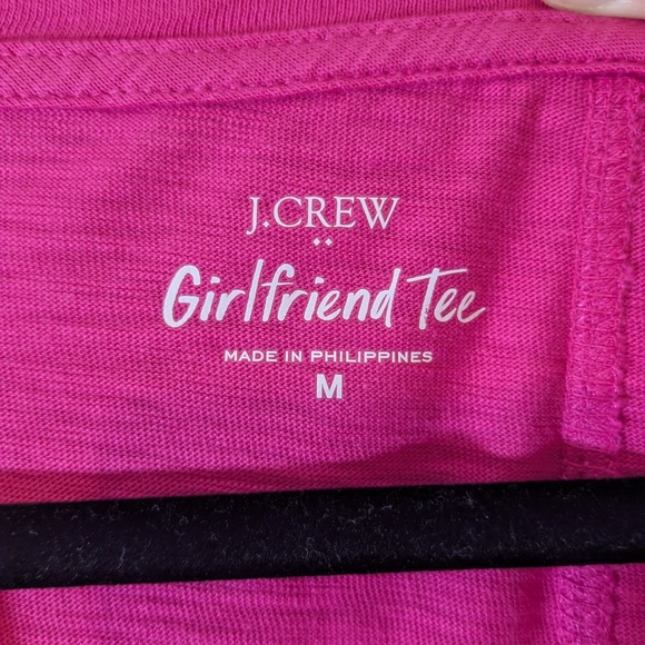 J. Crew Factory Hot Pink Girlfriend T-Shirt Size M - Picture 3 of 3